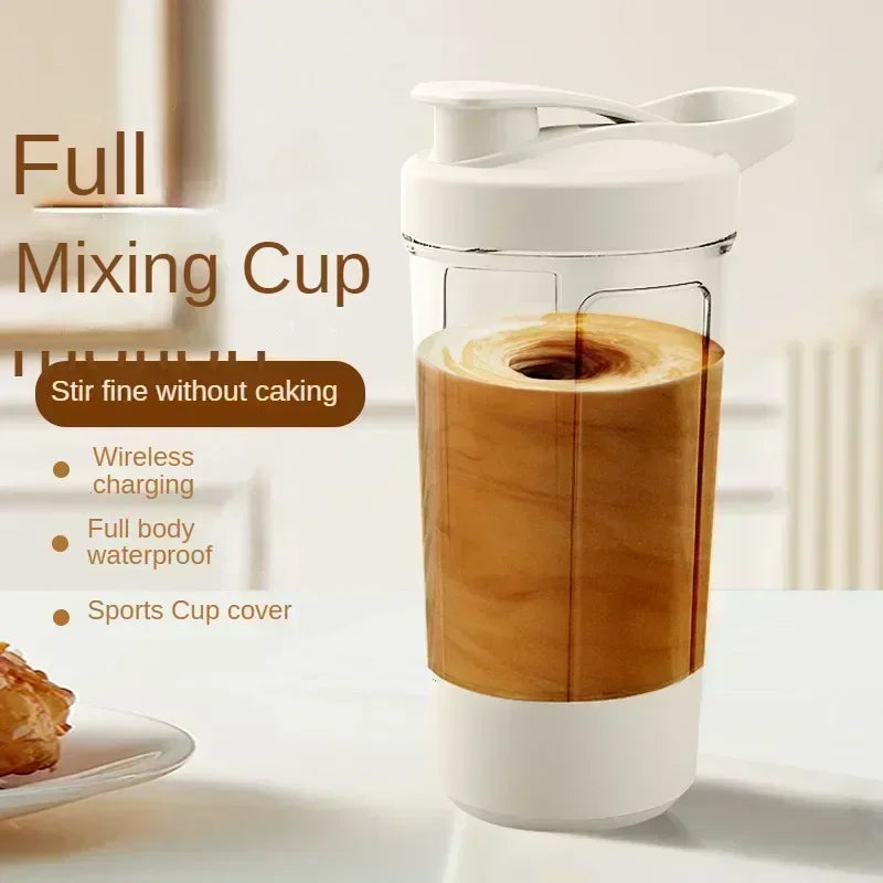 Electric Shaker Bottle – 450ML Auto Mixer for Protein, Coffee & More